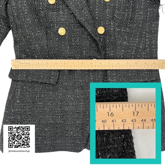 Jason Wu [Medium ~ NWT] Blazer - Black Metallic Tweed - Picture 8 of 14